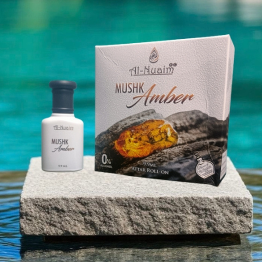 Mushk Amber Attar 9.9 ML – Long-Lasting Amber Musk Fragrance